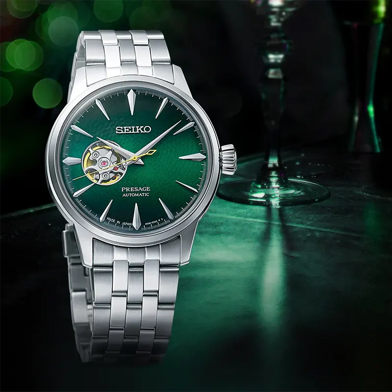 ساعة أوتوماتيكية فاخرة بتصميم القلب المفتوح