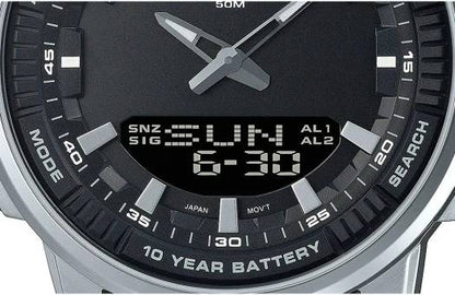 Casio Men’s AMW-840D-1ACVCF Dress Analog-Digital Display Quartz Silver Watch