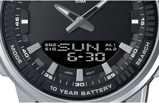 Casio Men’s AMW-840D-1ACVCF Dress Analog-Digital Display Quartz Silver Watch