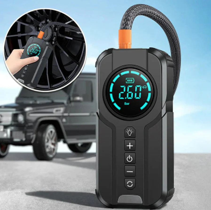 Car Jump Starter with Air Pump – All-in-One Roadside Hero!