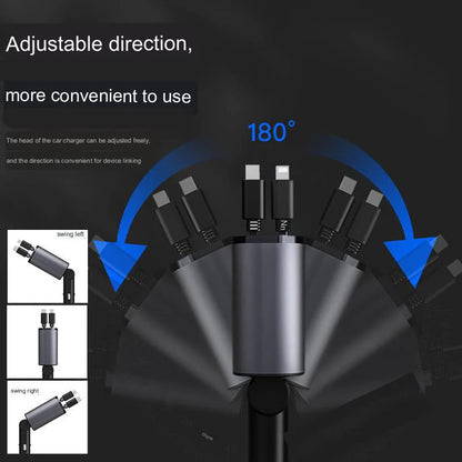 4-in-1 Retractable Charging Cable – Fast, Compact & Travel-Ready!
